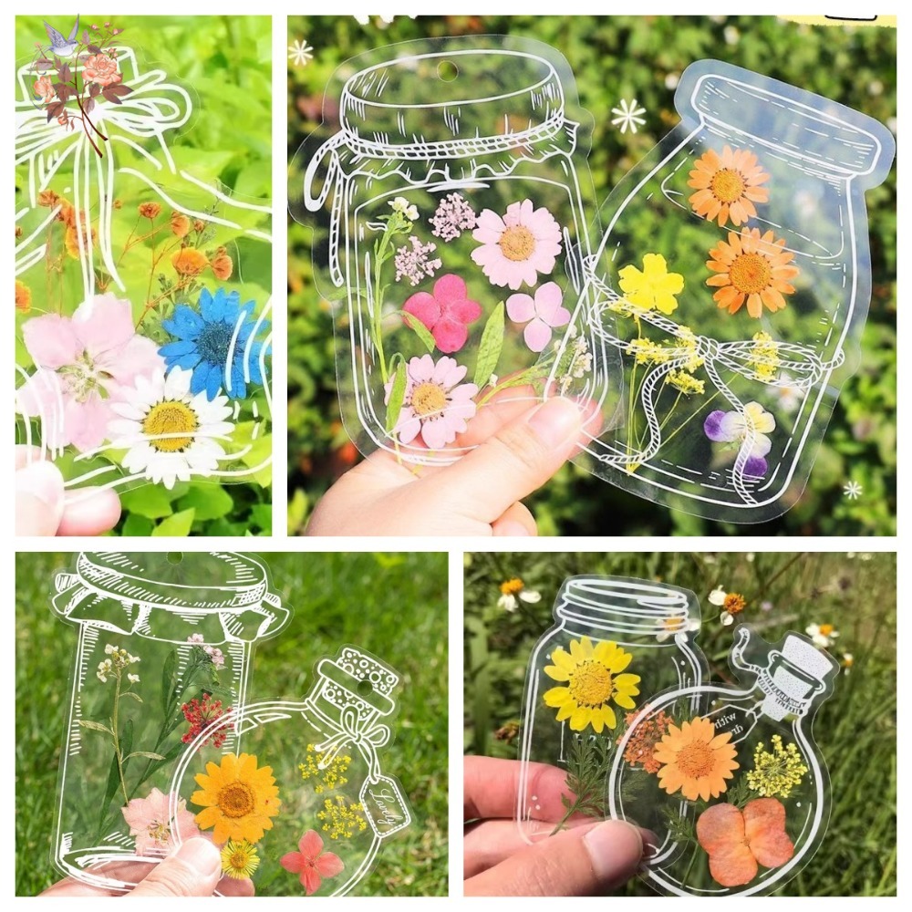 Dried Flower Bookmark - Handmade Pressed Dried Flowers Bookmark DIY
