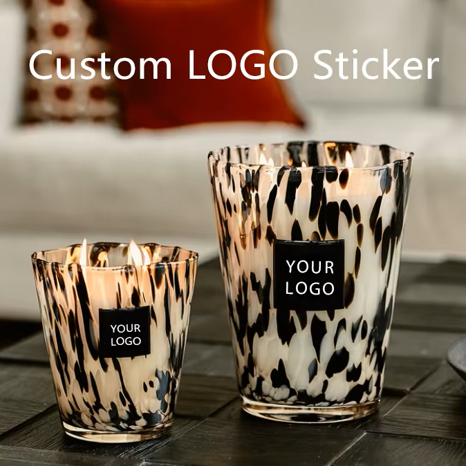 Personalised Candle Label - Custom LOGO Epoxy Dome Stickers Luxury