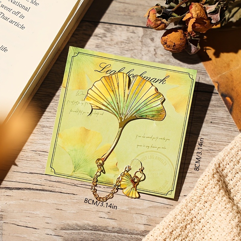 1 Pcs Vintage Leaf Bookmark Wi - Dried Flower Bookmark 评论和价格