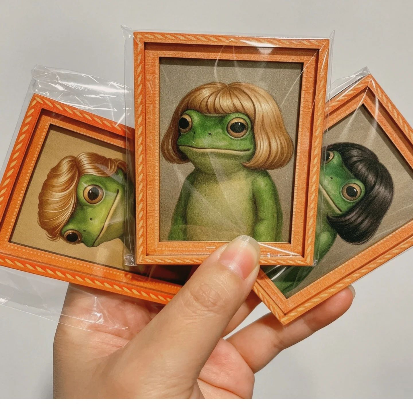 Mini Wooden Photo Frame Frog F - Engraved Wood Frame 评论和价格
