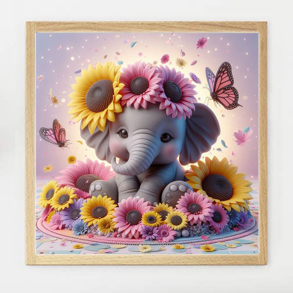 Evershine Elephant Diamond Pai - Photo Mosaic Print 评论和价格