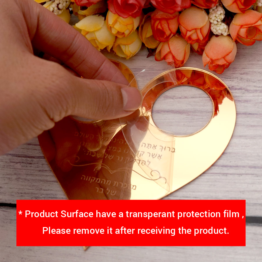 Acrylic Mirror Custom Text Pra - Personalised Candle Label 评论和价格